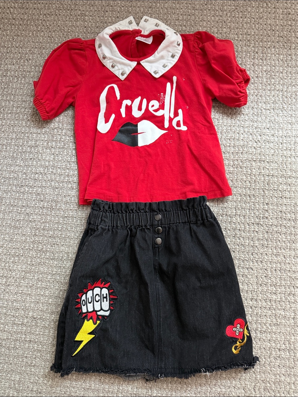 Disney Cruella Skirt & Top Set 7/8